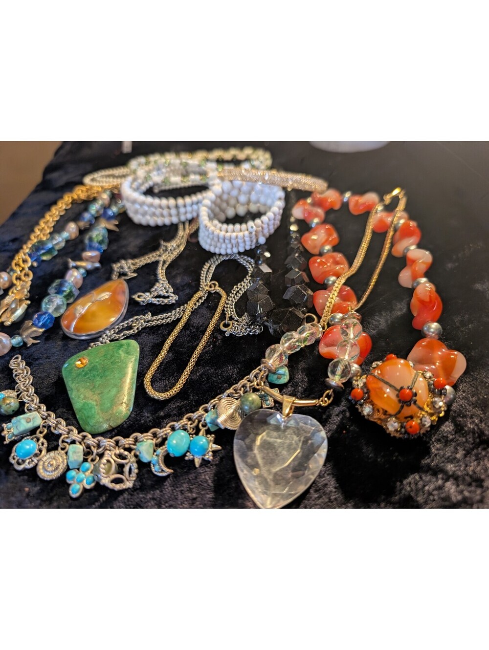 Assorted Vintage Women's Necklaces and Bracelets Collection